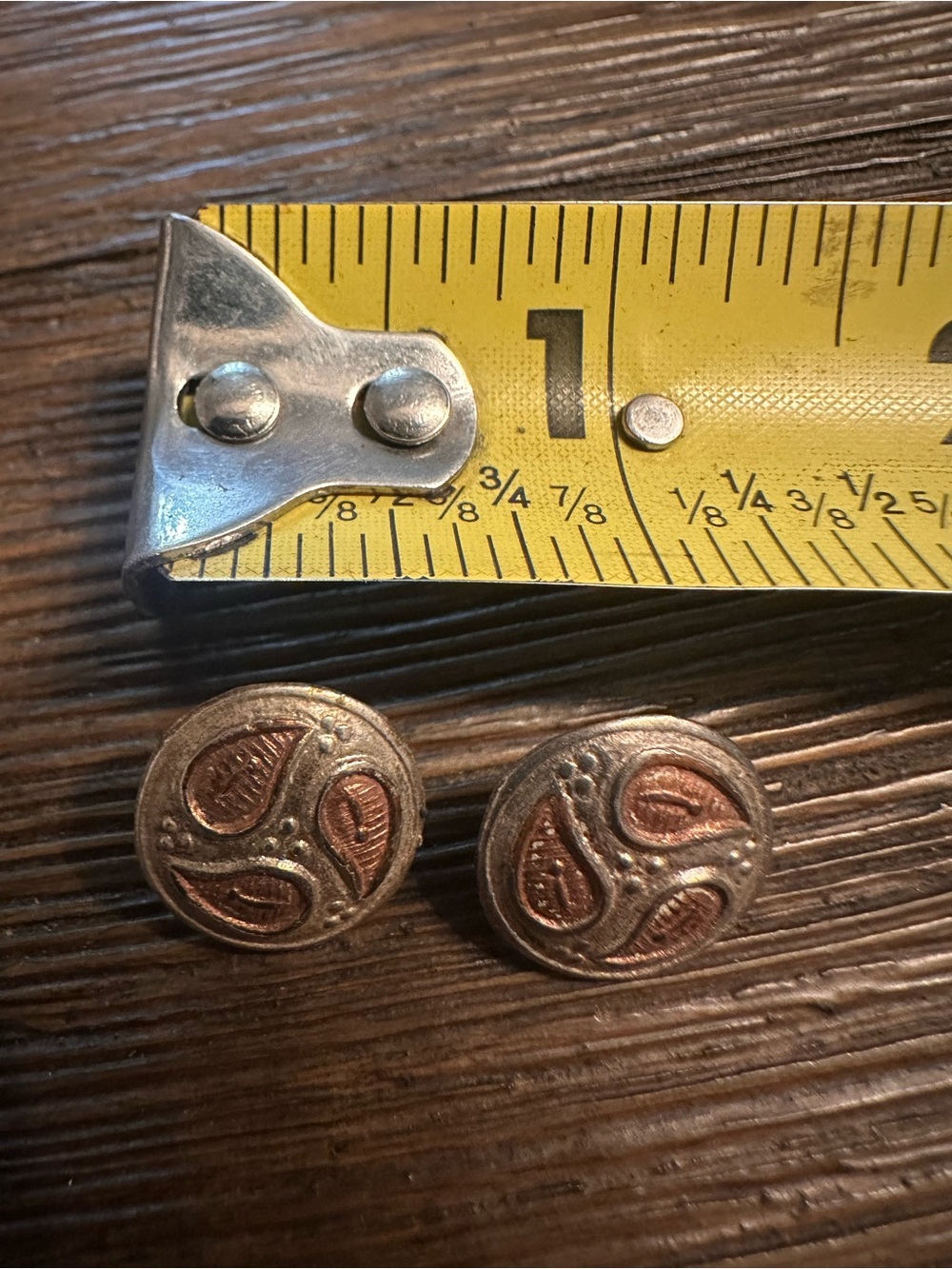 Small Pair Western Silver Conchos